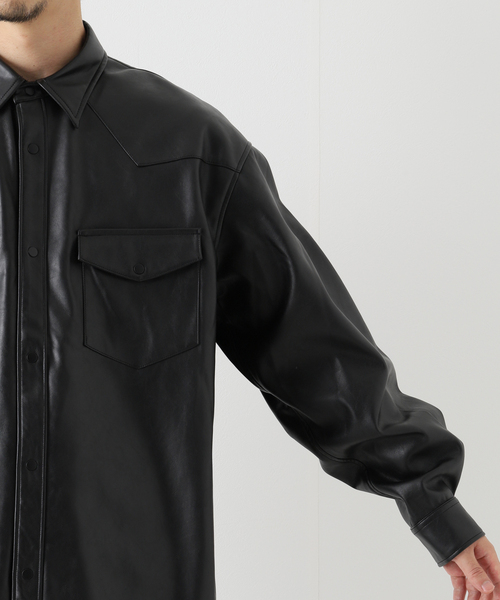 JOINT WORKS(ジョイントワークス)の「JW-F-LEATHER WESTERN シャツ(シャツ/ブラウス・メンズ・ブラック・SMALL/MEDIUM/LARGE)」の7枚目の写真