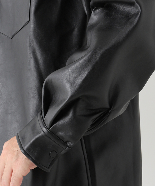 JOINT WORKS(ジョイントワークス)の「JW-F-LEATHER WESTERN シャツ(シャツ/ブラウス・メンズ・ブラック・SMALL/MEDIUM/LARGE)」の6枚目の写真
