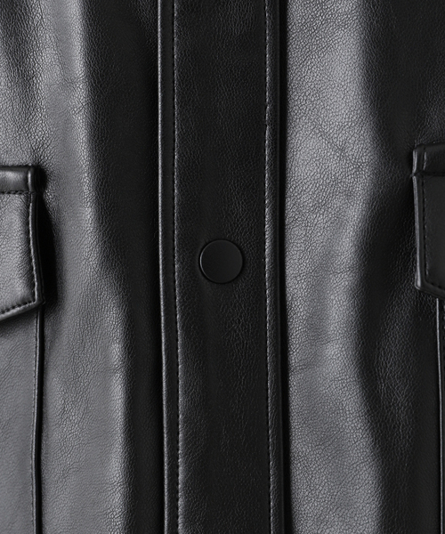 JOINT WORKS(ジョイントワークス)の「JW-F-LEATHER WESTERN シャツ(シャツ/ブラウス・メンズ・ブラック・SMALL/MEDIUM/LARGE)」の5枚目の写真