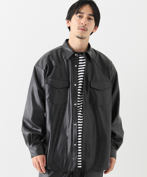 JOINT WORKS(ジョイントワークス)の「JW-F-LEATHER WESTERN シャツ(シャツ/ブラウス・メンズ・ブラック・SMALL/MEDIUM/LARGE)」の18枚目の写真