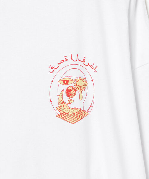 Ray BEAMS（レイビームス）の「VEIL / SPACE ロングスリーブ Tシャツ（Tシャツ/カットソー・レディース・ホワイト/ブラック・ONE SIZE）」の5枚目の写真