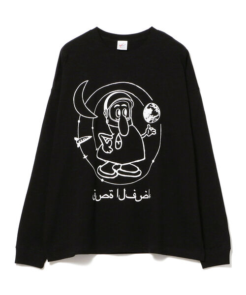 Ray BEAMS（レイビームス）の「VEIL / SPACE ロングスリーブ Tシャツ（Tシャツ/カットソー・レディース・ホワイト/ブラック・ONE SIZE）」の8枚目の写真