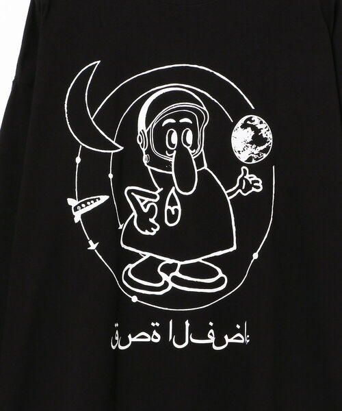 Ray BEAMS（レイビームス）の「VEIL / SPACE ロングスリーブ Tシャツ（Tシャツ/カットソー・レディース・ホワイト/ブラック・ONE SIZE）」の9枚目の写真