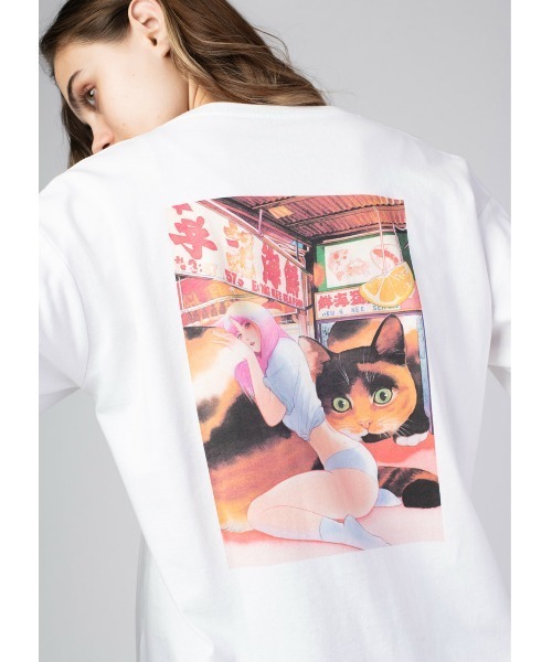 Design Tshirts Store graniph（デザイン　ティーシャツ　ストア　グラニフ）の「アイ ゴット ユー アンド ユー ゴット ミー(リトルサンダー)｜コラボ長袖Tシャツ（Tシャツ/カットソー・メンズ・ホワイト・SMALL/MEDIUM/LARGE/X-LARGE）」の6枚目の写真