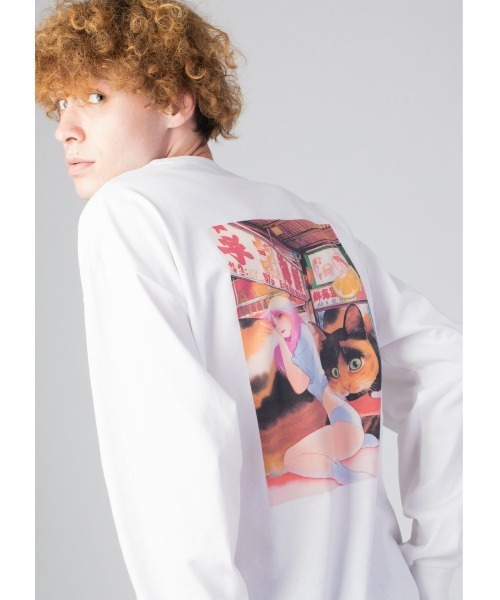 Design Tshirts Store graniph（デザイン　ティーシャツ　ストア　グラニフ）の「アイ ゴット ユー アンド ユー ゴット ミー(リトルサンダー)｜コラボ長袖Tシャツ（Tシャツ/カットソー・メンズ・ホワイト・SMALL/MEDIUM/LARGE/X-LARGE）」の10枚目の写真