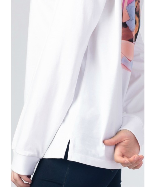 Design Tshirts Store graniph（デザイン　ティーシャツ　ストア　グラニフ）の「アイ ゴット ユー アンド ユー ゴット ミー(リトルサンダー)｜コラボ長袖Tシャツ（Tシャツ/カットソー・メンズ・ホワイト・SMALL/MEDIUM/LARGE/X-LARGE）」の8枚目の写真