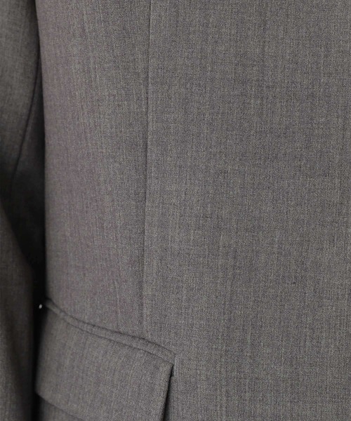 LEPSIM（レプシィム）の「洗えるきれいジャケット　956545（ノーカラージャケット・レディース・ブラック/グレイッシュベージュ/グレー/モカ・LARGE/LL/SMALL/MEDIUM）」の9枚目の写真