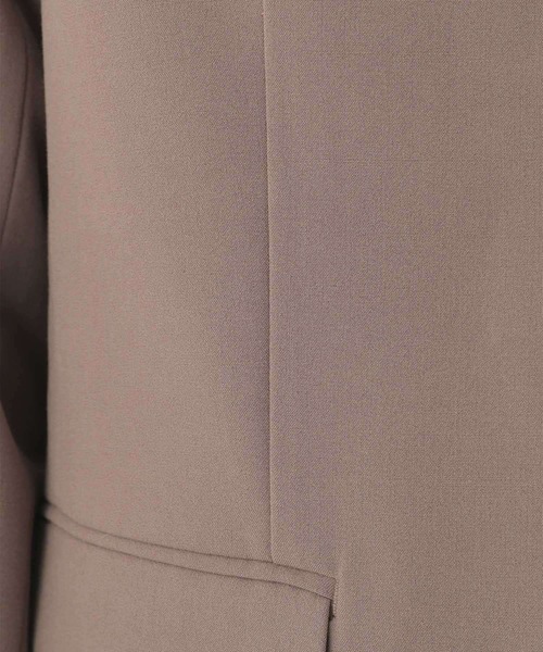 LEPSIM（レプシィム）の「洗えるきれいジャケット　956545（ノーカラージャケット・レディース・ブラック/グレイッシュベージュ/グレー/モカ・LARGE/LL/SMALL/MEDIUM）」の17枚目の写真