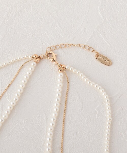 SHOO・LA・RUE(シューラルー)の「◆【セレモニー】エコプチビーズネックレス(ネックレス・レディース・シルバー/ゴールド・00)」の5枚目の写真
