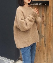 Girly Doll（ガーリードール）の「クルーネックオーバーシルエットニット（ニット/セーター）」