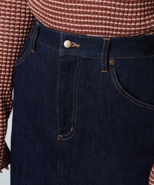 FREAK'S STORE（フリークスストア）の「デニムロングスカート(タイトスカート)（デニムスカート・レディース・インディゴブルー/ブラック・マルチサイズ）」の14枚目の写真