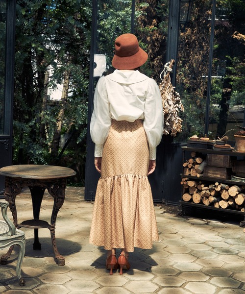 EIMY ISTOIRE（エイミーイストワール）の「ES horse patternギャザーマーメードスカート（スカート・レディース・ブラック/アイボリー/ベージュ・SMALL/MEDIUM）」の20枚目の写真