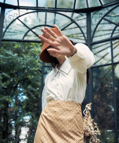 EIMY ISTOIRE（エイミーイストワール）の「ES horse patternギャザーマーメードスカート（スカート・レディース・ブラック/アイボリー/ベージュ・SMALL/MEDIUM）」の7枚目の写真