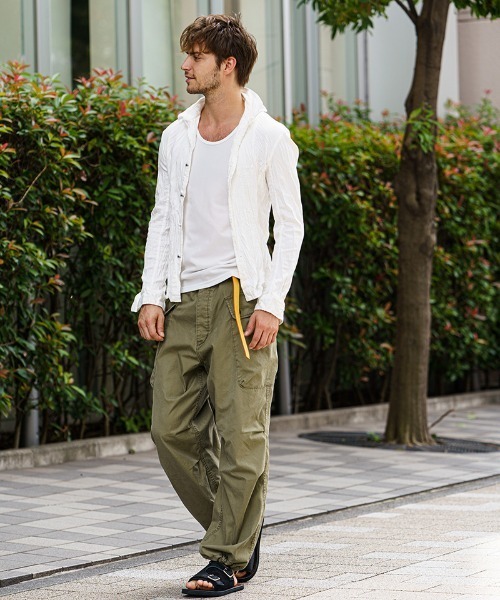 wjk(ダヴルジェイケイ)の「ms4847-4 hook shirt シャツ(シャツ/ブラウス・メンズ・ライトピンク/ブルー/ホワイト・S/XL/L/M)」の8枚目の写真