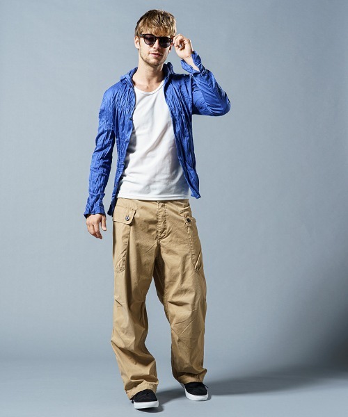 wjk(ダヴルジェイケイ)の「ms4847-4 hook shirt シャツ(シャツ/ブラウス・メンズ・ライトピンク/ブルー/ホワイト・S/XL/L/M)」の10枚目の写真