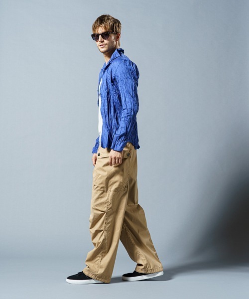 wjk(ダヴルジェイケイ)の「ms4847-4 hook shirt シャツ(シャツ/ブラウス・メンズ・ライトピンク/ブルー/ホワイト・S/XL/L/M)」の11枚目の写真