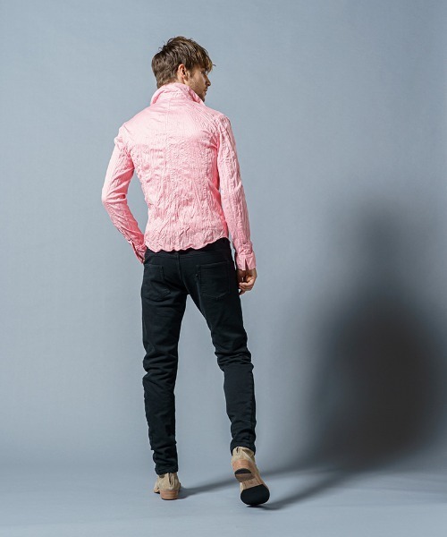 wjk(ダヴルジェイケイ)の「ms4847-4 hook shirt シャツ(シャツ/ブラウス・メンズ・ライトピンク/ブルー/ホワイト・S/XL/L/M)」の17枚目の写真