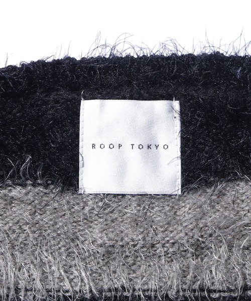 ROOPTOKYO(ループトウキョウ)の「【ROOPTOKYO限定】フェザーヤーンニット クルーネックニット(ニット/セーター・メンズ・ブラック×レッド/ブラック×グレー/ブラック×ホワイト・M/L)」の22枚目の写真