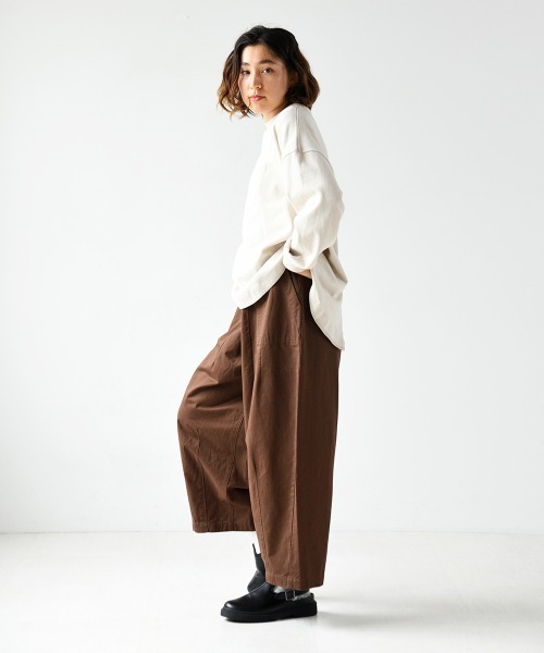 LUPILIEN(ルピリアン)の「起毛ツイルヒザデルパンツ(その他パンツ・レディース・チャコールグレー/ブラウン/カーキ/グレイッシュベージュ・FREE)」の8枚目の写真