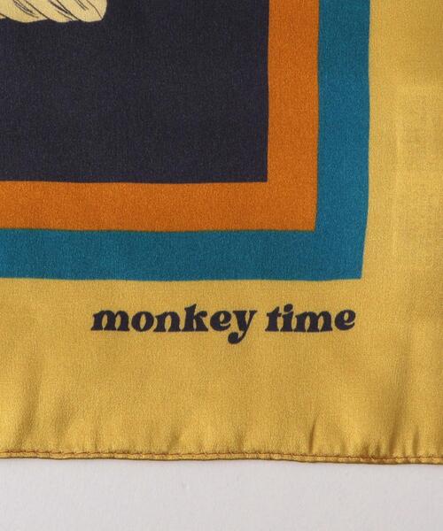 MONKEY TIME（モンキータイム）の「＜monkey time＞ SILK SWCG SCARF 85/スカーフ（マフラー・メンズ・ネイビー/ブラウン・FREE）」の8枚目の写真