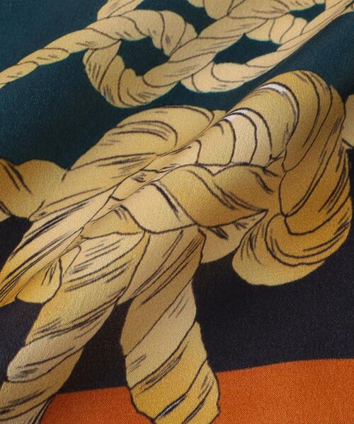 MONKEY TIME（モンキータイム）の「＜monkey time＞ SILK SWCG SCARF 85/スカーフ（マフラー・メンズ・ネイビー/ブラウン・FREE）」の9枚目の写真