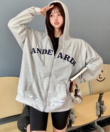 DEVICE | 《即完/予約OK》オーバーサイズ カレッジロゴ フーディーパーカ―(パーカー)