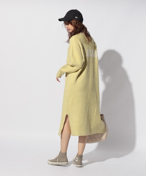 BAYFLOW（ベイフロー）の「ブークレロゴニットワンピ（ワンピース・レディース・イエロー/ブルー/モカ・FREE）」の10枚目の写真