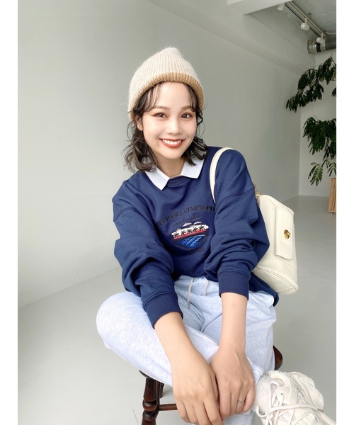 JUMELLE（ジュメロ）の「ニットキャップ（ニットキャップ/ビーニー・レディース・アイボリー・FREE）」の2枚目の写真