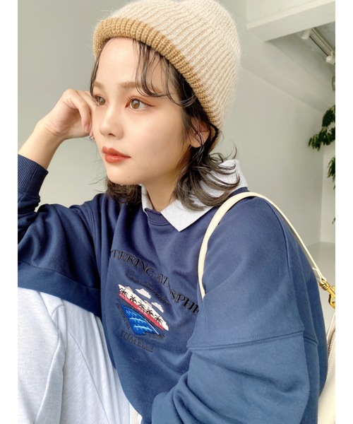 JUMELLE（ジュメロ）の「ニットキャップ（ニットキャップ/ビーニー・レディース・アイボリー・FREE）」の4枚目の写真