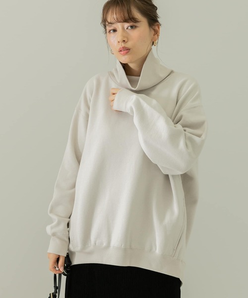 URBAN RESEARCH Sonny Label（アーバンリサーチサニーレーベル）の「裏起毛スウェットタートルプルオーバー（Tシャツ/カットソー・レディース・ブラック/ブラウン/ホワイト系その他・FREE）」の2枚目の写真