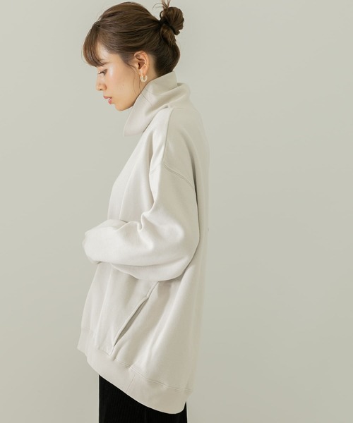 URBAN RESEARCH Sonny Label（アーバンリサーチサニーレーベル）の「裏起毛スウェットタートルプルオーバー（Tシャツ/カットソー・レディース・ブラック/ブラウン/ホワイト系その他・FREE）」の5枚目の写真