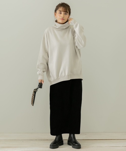 URBAN RESEARCH Sonny Label（アーバンリサーチサニーレーベル）の「裏起毛スウェットタートルプルオーバー（Tシャツ/カットソー・レディース・ブラック/ブラウン/ホワイト系その他・FREE）」の6枚目の写真