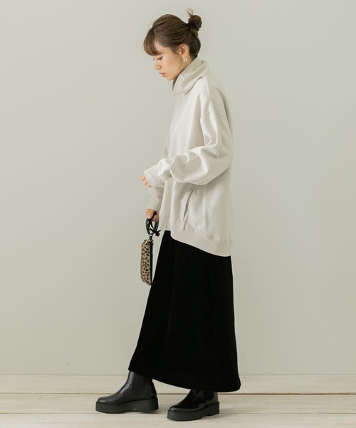 URBAN RESEARCH Sonny Label（アーバンリサーチサニーレーベル）の「裏起毛スウェットタートルプルオーバー（Tシャツ/カットソー・レディース・ブラック/ブラウン/ホワイト系その他・FREE）」の7枚目の写真