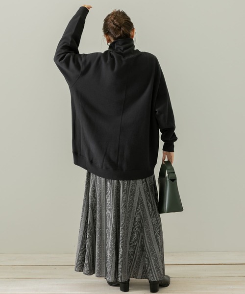 URBAN RESEARCH Sonny Label（アーバンリサーチサニーレーベル）の「裏起毛スウェットタートルプルオーバー（Tシャツ/カットソー・レディース・ブラック/ブラウン/ホワイト系その他・FREE）」の13枚目の写真