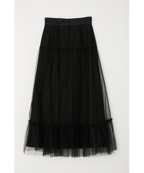 rienda（リエンダ）の「マーメイドチュールコンビデニムスカート（デニムスカート・レディース・ブラック/アイボリー・SMALL/MEDIUM）」の13枚目の写真