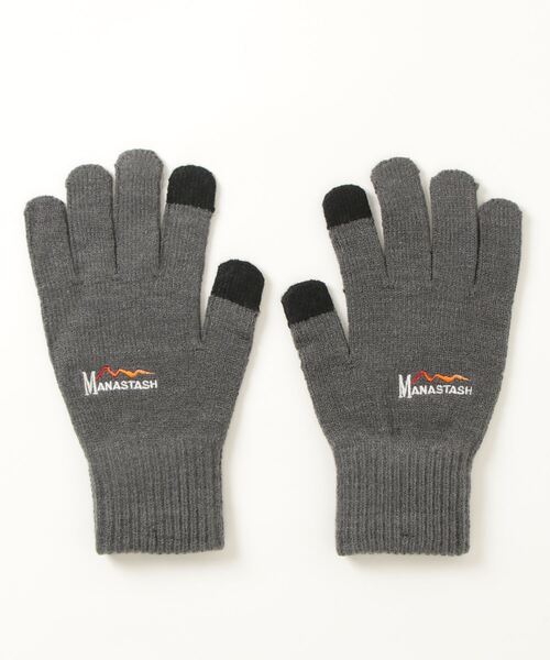 MANASTASH（マナスタッシュ）の「MANASTASH/マナスタッシュ　SP GLOVE グローブ 手袋（手袋・メンズ・ブラック/ダークグリーン/グレー・FREE）」の3枚目の写真