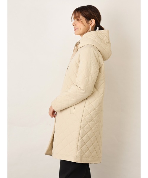 OandI（オーアンドアイ）の「キルティングフードハーフコート（その他アウター・レディース・ベージュ/ブラック/アイボリー・MEDIUM/LARGE）」の18枚目の写真