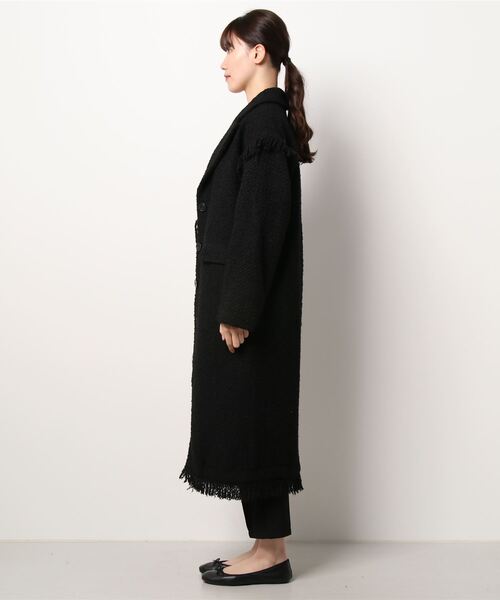 ENVYM(アンビー)の「フリンジロング CT(その他アウター・レディース・ブラック/チェック・FREE)」の22枚目の写真