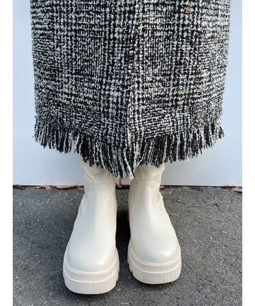 ENVYM(アンビー)の「フリンジロング CT(その他アウター・レディース・ブラック/チェック・FREE)」の8枚目の写真