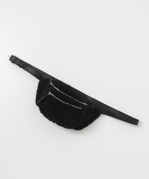 SENSE OF PLACE by URBAN RESEARCH（センスオブプレイスバイアーバンリサーチ）の「ボアボディバッグ（ボディバッグ/ウエストポーチ・メンズ・ブラック/ベージュ・ONE）」の7枚目の写真