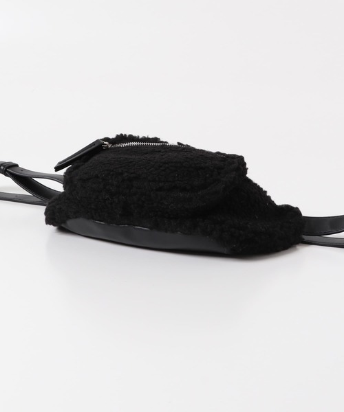 SENSE OF PLACE by URBAN RESEARCH（センスオブプレイスバイアーバンリサーチ）の「ボアボディバッグ（ボディバッグ/ウエストポーチ・メンズ・ブラック/ベージュ・ONE）」の9枚目の写真