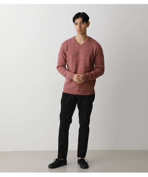 AZUL by moussy（アズールバイマウジー）の「HIGH POWER STRECH WARM PANTS（その他パンツ・メンズ・ブラック/杢グレー・SMALL/MEDIUM/LARGE）」の6枚目の写真