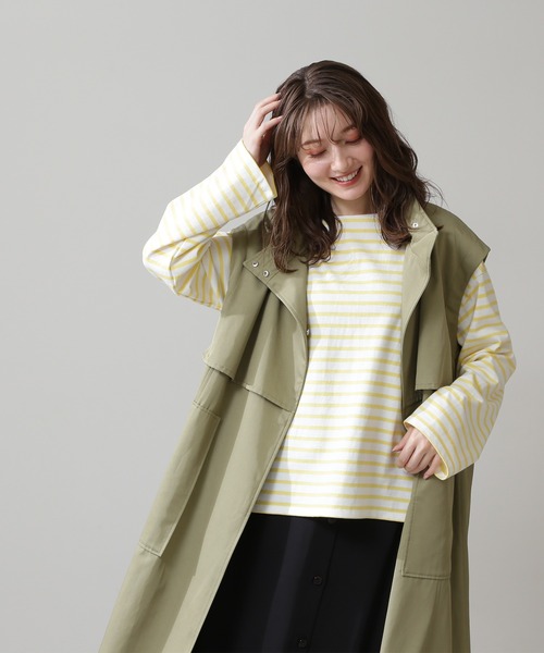 N.（N. Natural Beauty Basic）（エヌエヌナチュラルビューティーベーシック）の「◆２ＷＡＹスタンドネックコート（その他アウター・レディース・ベージュ/カーキ・MEDIUM）」の21枚目の写真