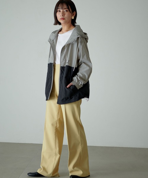 KANGOL EXTRA COMFORT(カンゴールエクストラコンフォート)の「【KANGOL EXTRA COMFORT(カンゴール エクストラコンフォート)】配色切替 ビッグシルエット ワイドマウンテンパーカー(マウンテンパーカー・レディース・ブラック/ベージュ/グレー/カーキ・LL/M/L)」の11枚目の写真