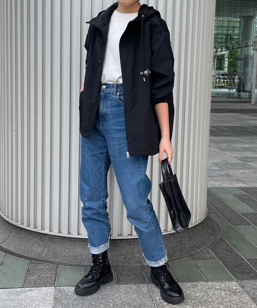 KANGOL EXTRA COMFORT(カンゴールエクストラコンフォート)の「【KANGOL EXTRA COMFORT(カンゴール エクストラコンフォート)】配色切替 ビッグシルエット ワイドマウンテンパーカー(マウンテンパーカー・レディース・ブラック/ベージュ/グレー/カーキ・LL/M/L)」の8枚目の写真