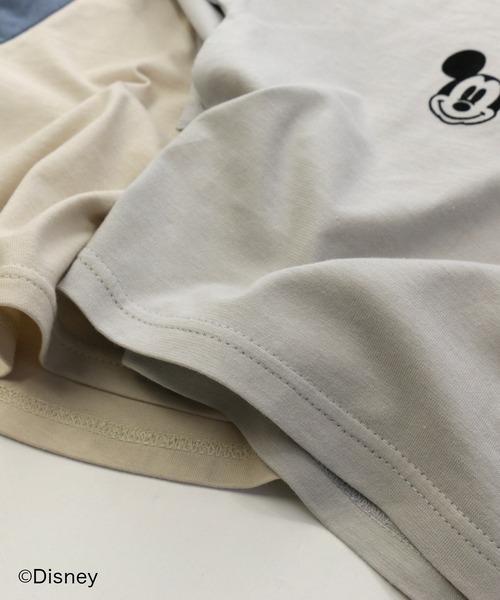 JAM & LINK（ジャムアンドリンク）の「【Disney】ミッキーマウス/プリントロンT（Tシャツ/カットソー・キッズ・グリーン系その他/ミント/ライトグレー/ダークブルー/カーキ/オレンジ系その他/ベージュ系その他/ブルー系その他/グレー系その他/ベージュ・100cm/110cm/120cm/130cm/80ｃｍ/90cm）」の12枚目の写真