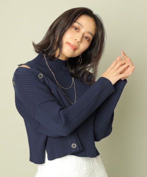 Mystrada（マイストラーダ）の「サイドボタンニット（ニット/セーター