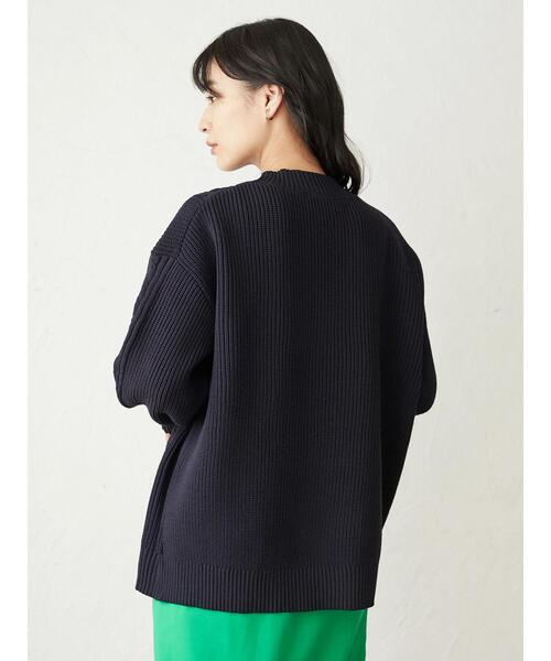 Green　Parks（グリーンパークス）の「かるい ケーブルニットプルオーバー＊（ニット/セーター・レディース・ベージュ/ネイビー/アイボリー/ライトカーキ・FREE）」の13枚目の写真