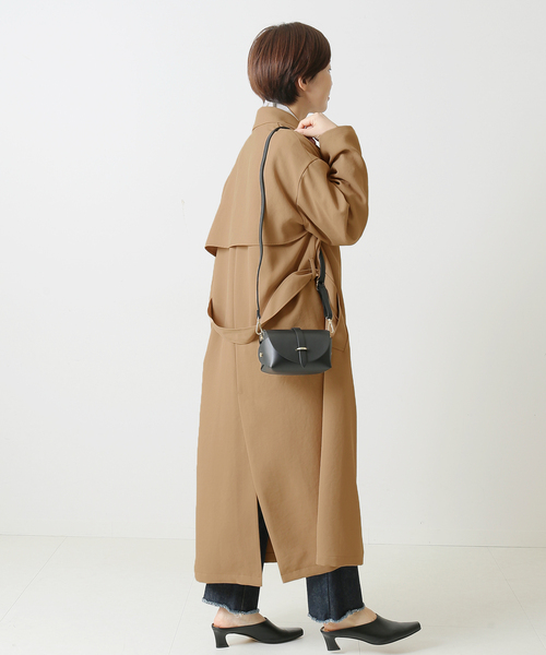 journal standard L'essage（ジャーナルスタンダードレサージュ）の「DULFニュアンスコート◆（その他アウター・レディース・ベージュ/ネイビー・FREE）」の6枚目の写真