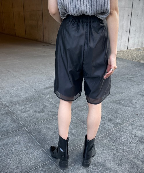 セール】【&g'aime】ラップレイヤードワイドパンツ WRAP LAYERED